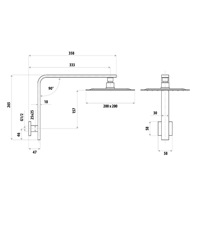 Liberty Chrome Shower Tap Set 4 Liberty Chrome Shower Tap Set - Image 2