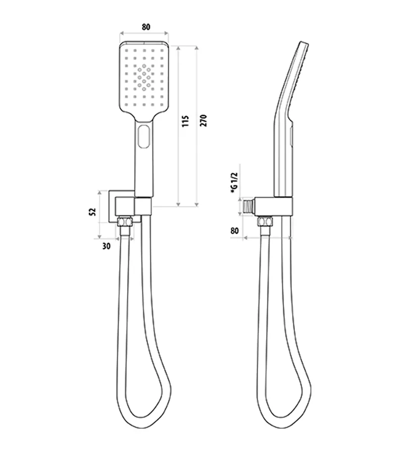 Liberty Chrome Hand Shower 4 Liberty Chrome Hand Shower - Image 2