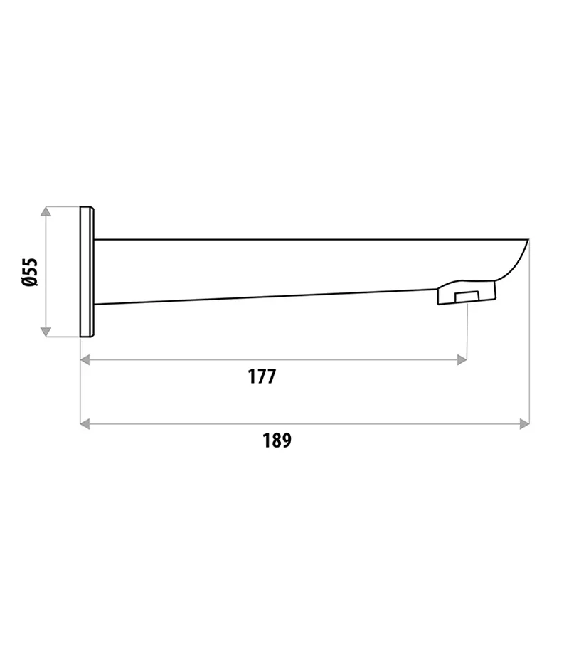 Liberty White And Chrome Spout 4 Liberty White And Chrome Spout - Image 2