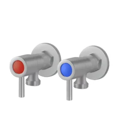 Pentro Brushed Nickel Round 1/4 Turn Washing Machine Stops