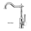 IKON Clasico Chrome Solid Handle Sink Mixer -Renovation hyb868 102 01