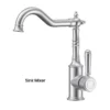 IKON Clasico Brushed Nickel Solid Handle Sink Mixer 2 IKON Clasico Brushed Nickel Solid Handle Sink Mixer -Renovation hyb868 102BN